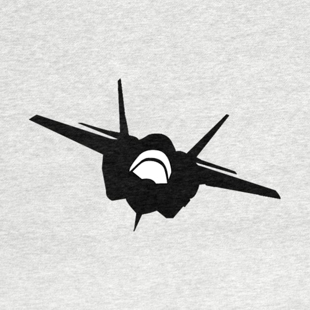 Fighter Jet (Front View) Silhouette by AustralianMate